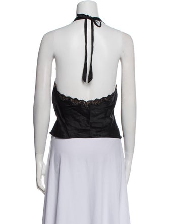 Reformation Silk V-Neck Sweatshirt