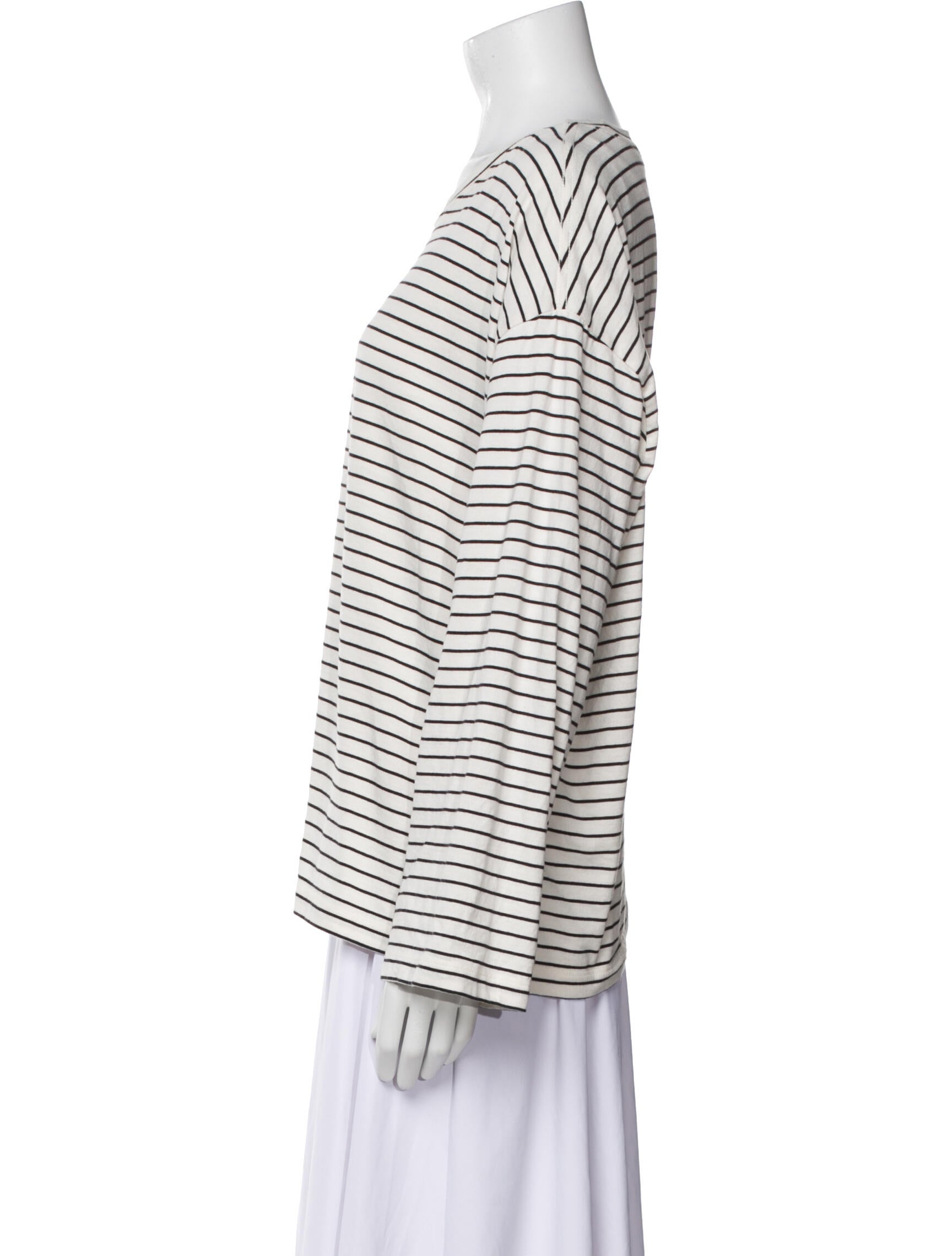 Reformation Striped Scoop Neck Top