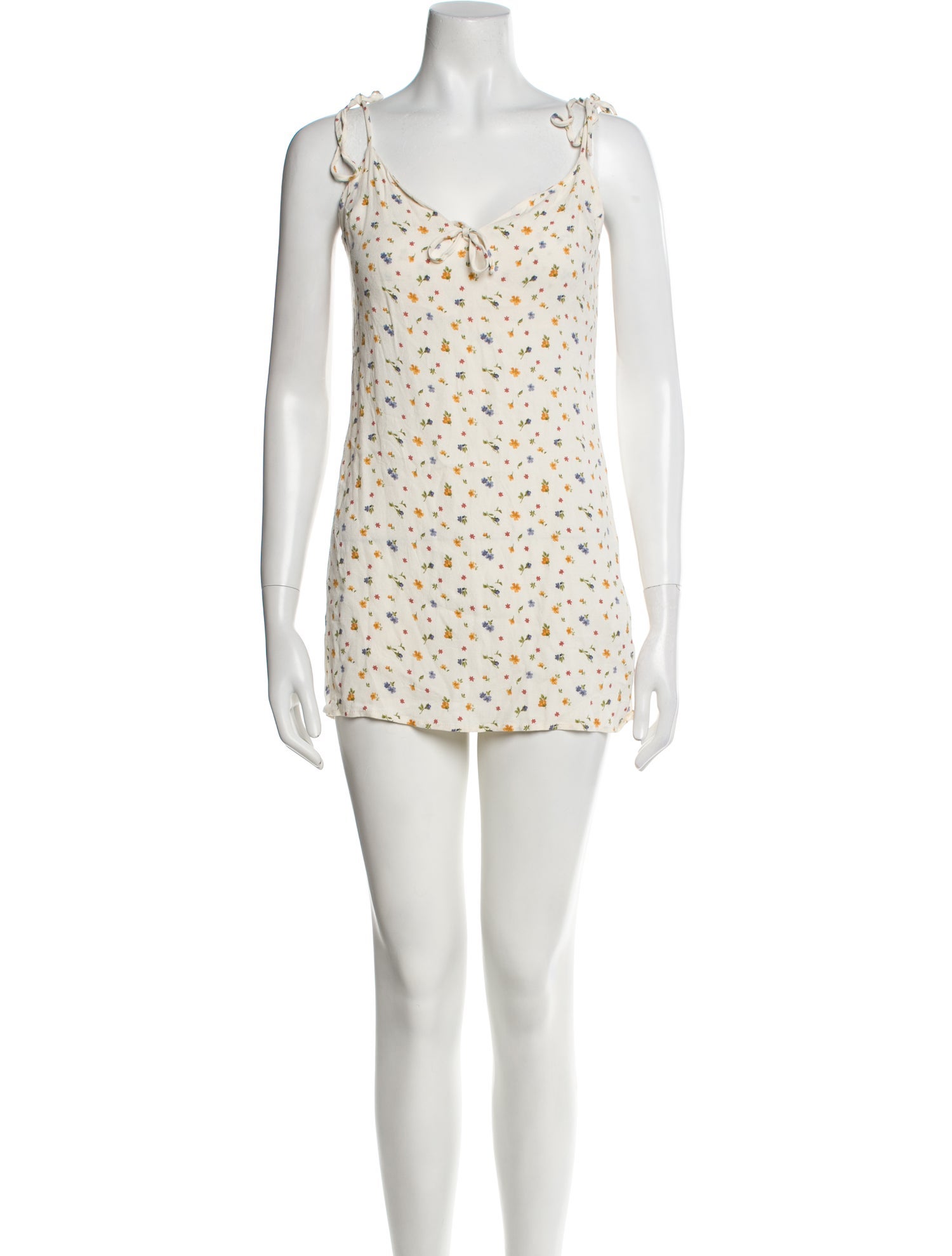 Reformation Floral Print Mini Dress