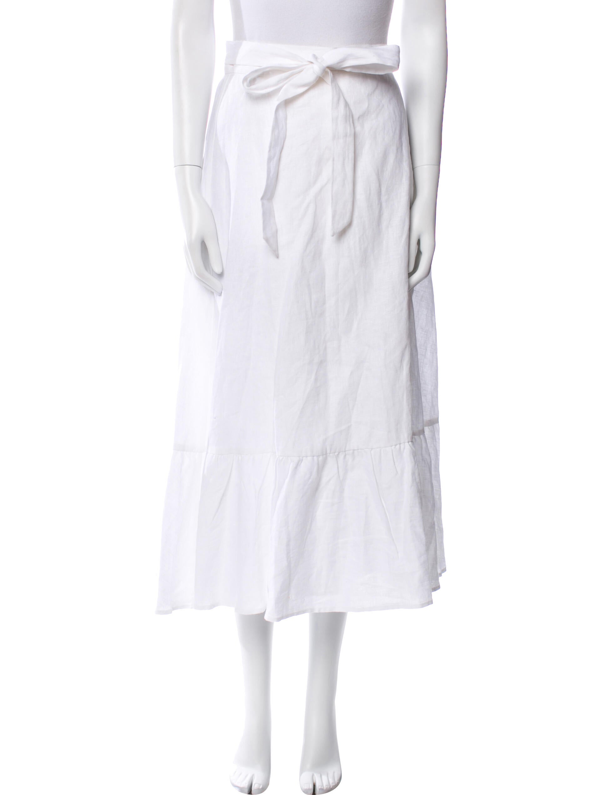 Reformation Linen Midi Length Skirt