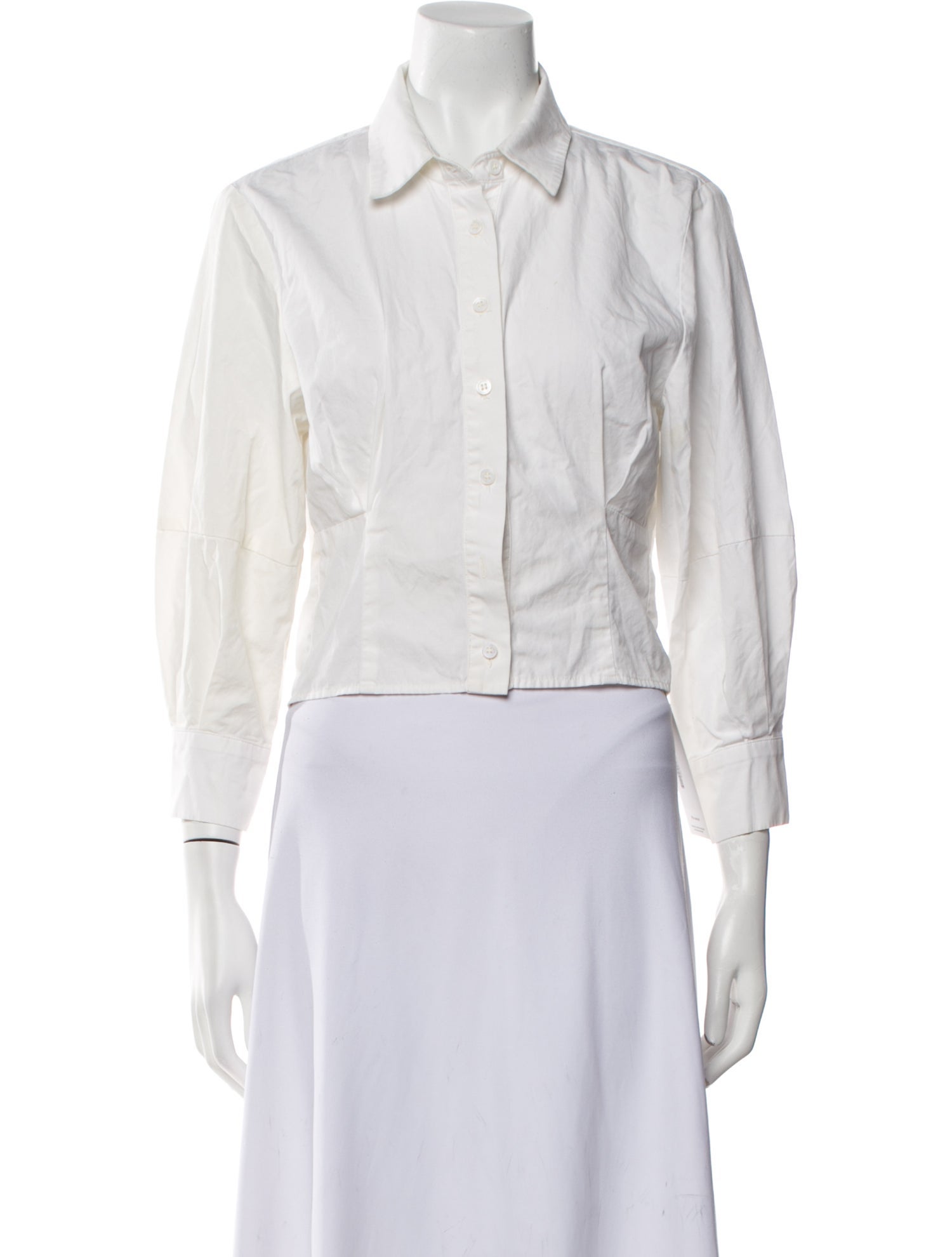 Reformation Three-Quarter Sleeve Crop Top