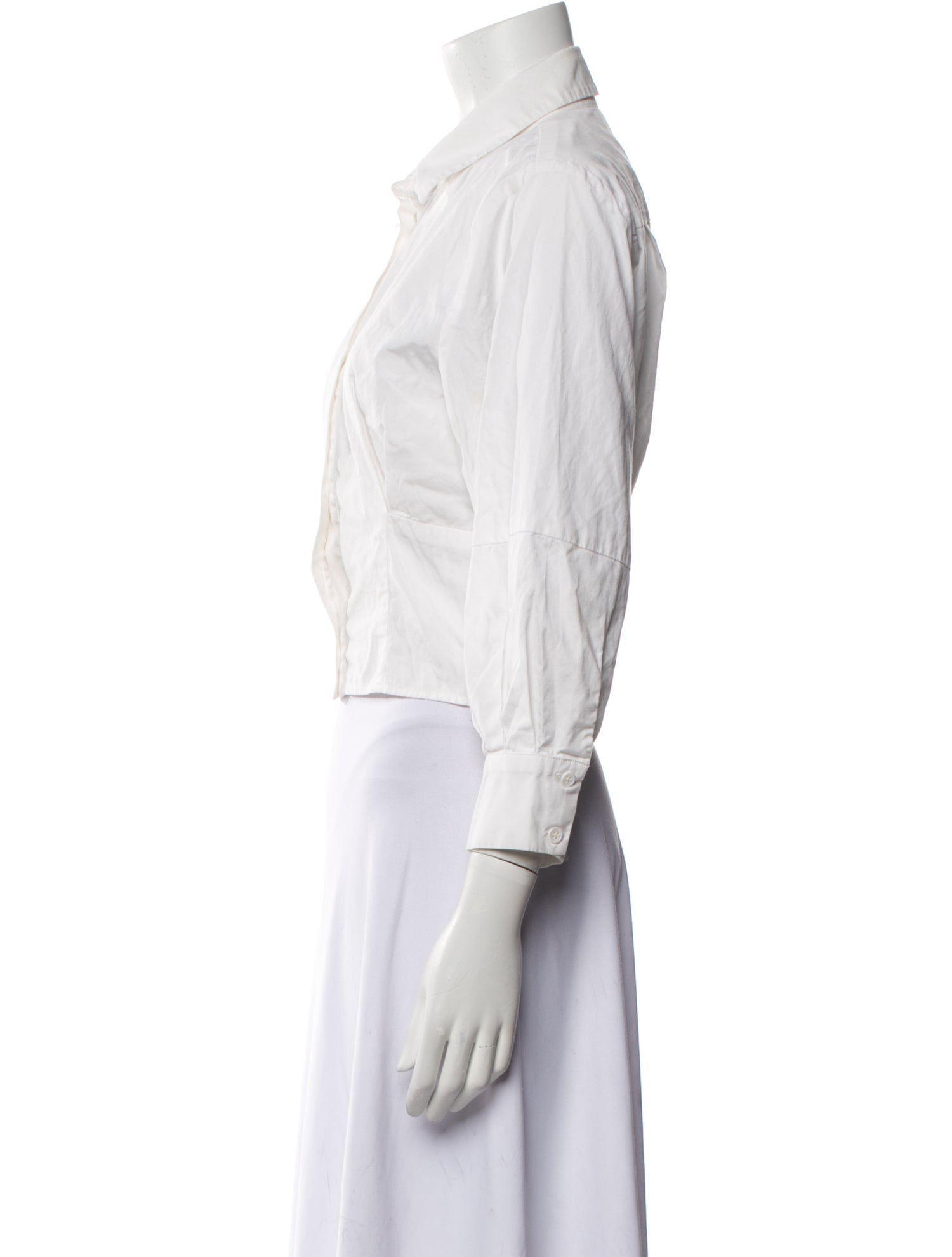 Reformation Three-Quarter Sleeve Crop Top