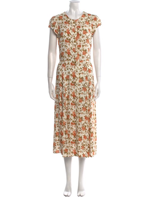 Reformation Floral Print Long Dress