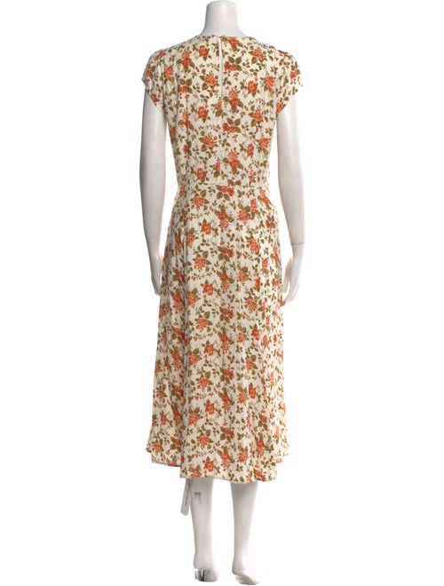 Reformation Floral Print Long Dress