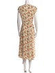 Reformation Floral Print Long Dress