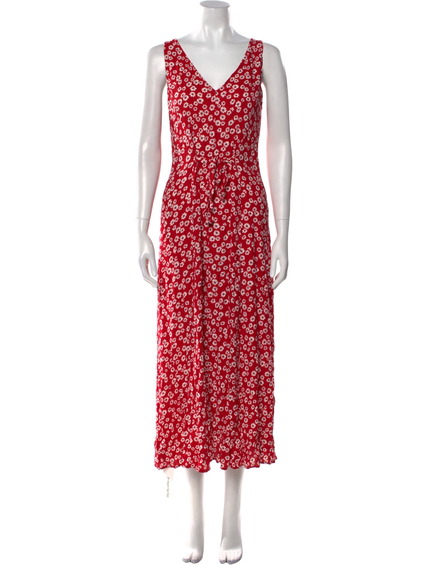 Reformation Floral Print Midi Length Dress