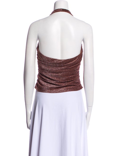 Reformation Halterneck Sleeveless Crop Top