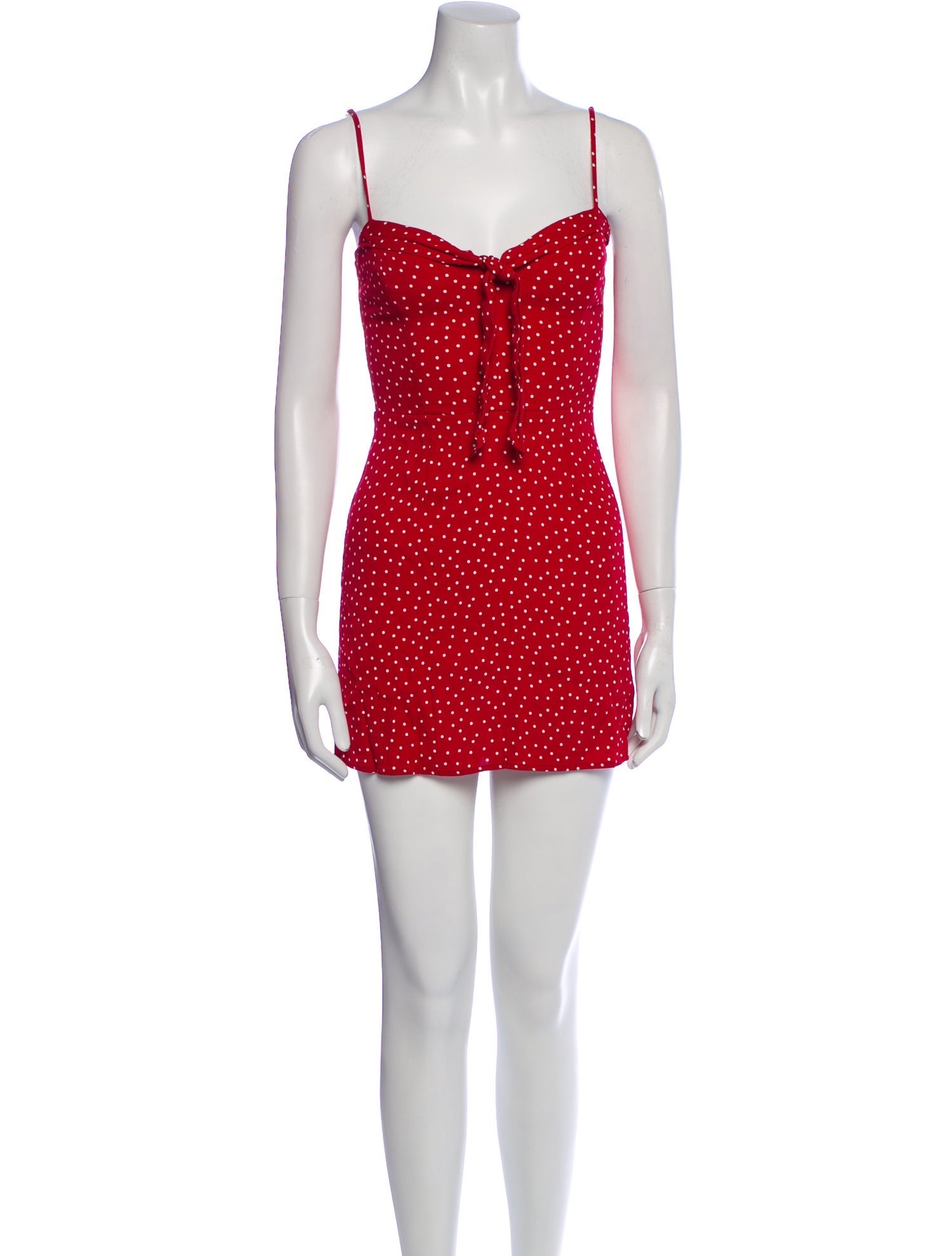 Reformation Polka Dot Print Mini Dress