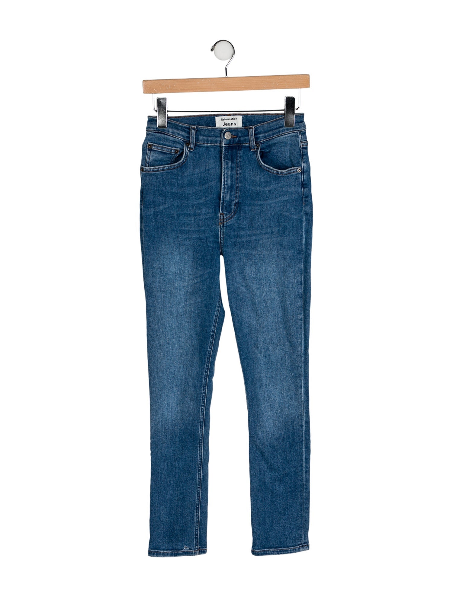 Reformation Mid-Rise Skinny Leg Jeans