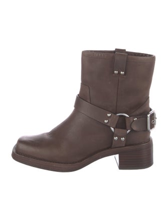 Reformation Leather Moto Boots