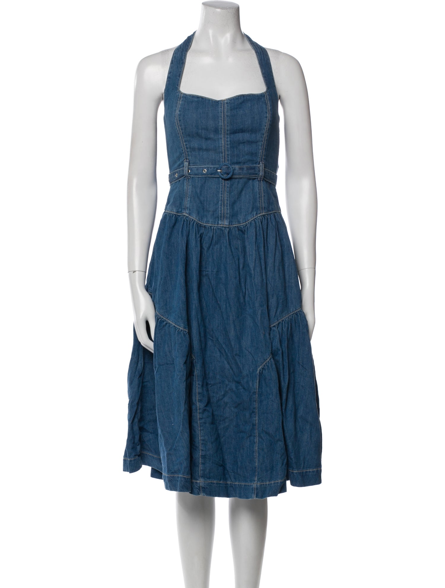 Reformation Halterneck Knee-Length Dress w/ Tags