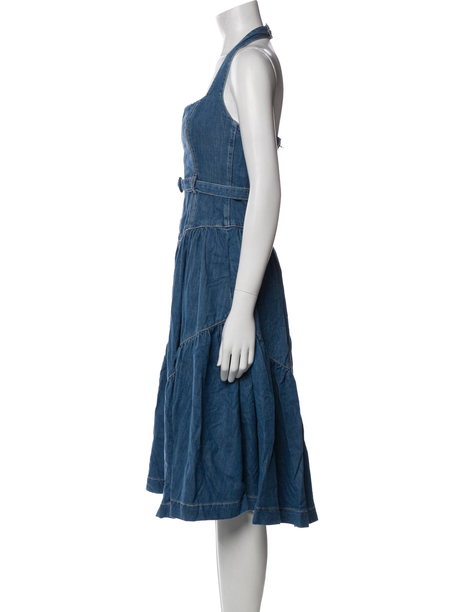 Reformation Halterneck Knee-Length Dress w/ Tags