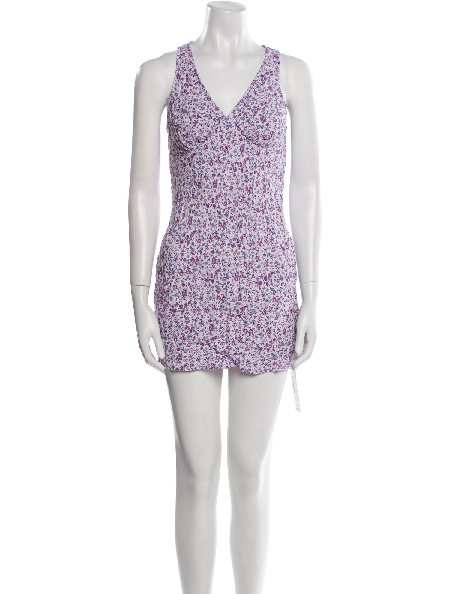 Reformation Floral Print Mini Dress