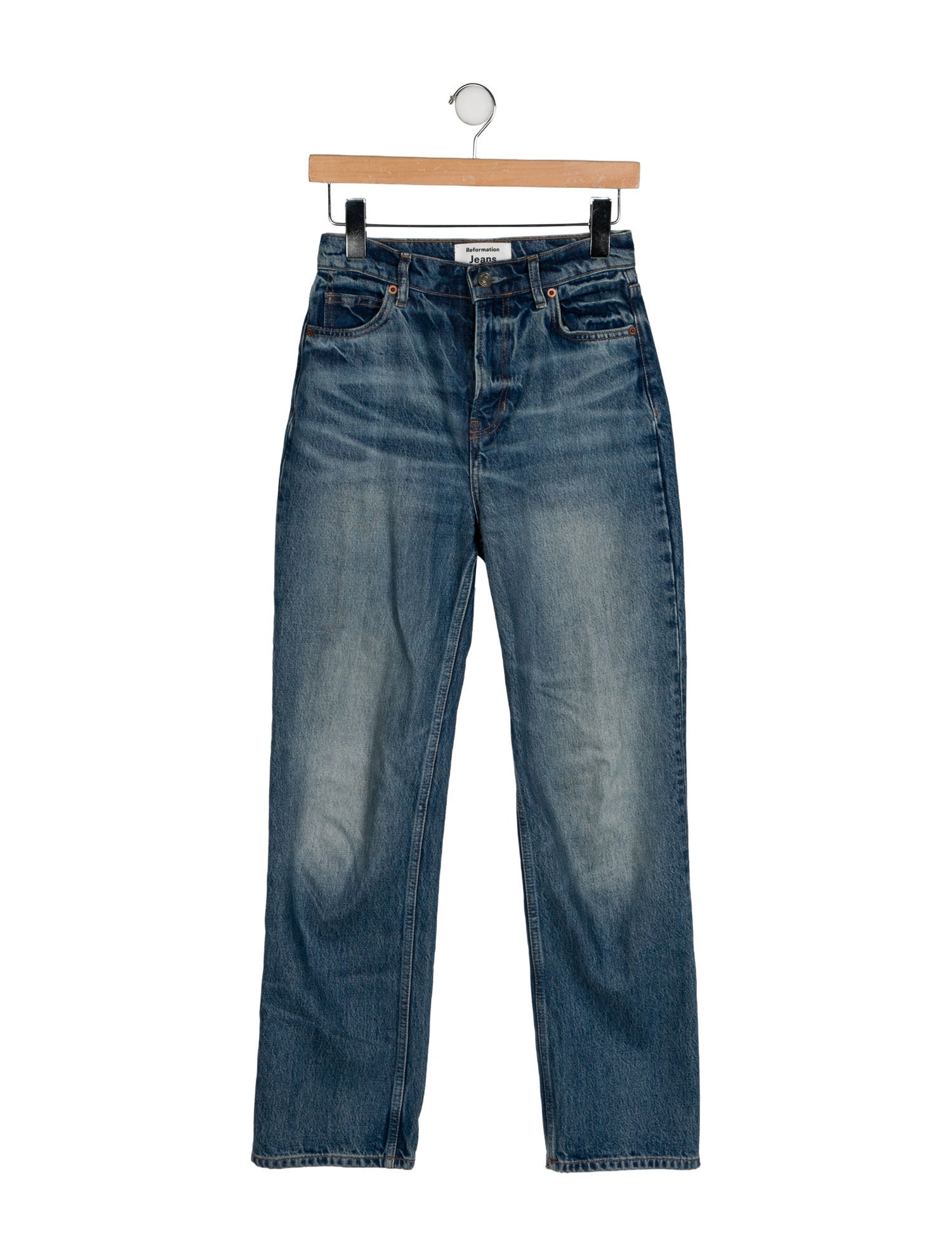 Reformation High-Rise Straight Leg Jeans