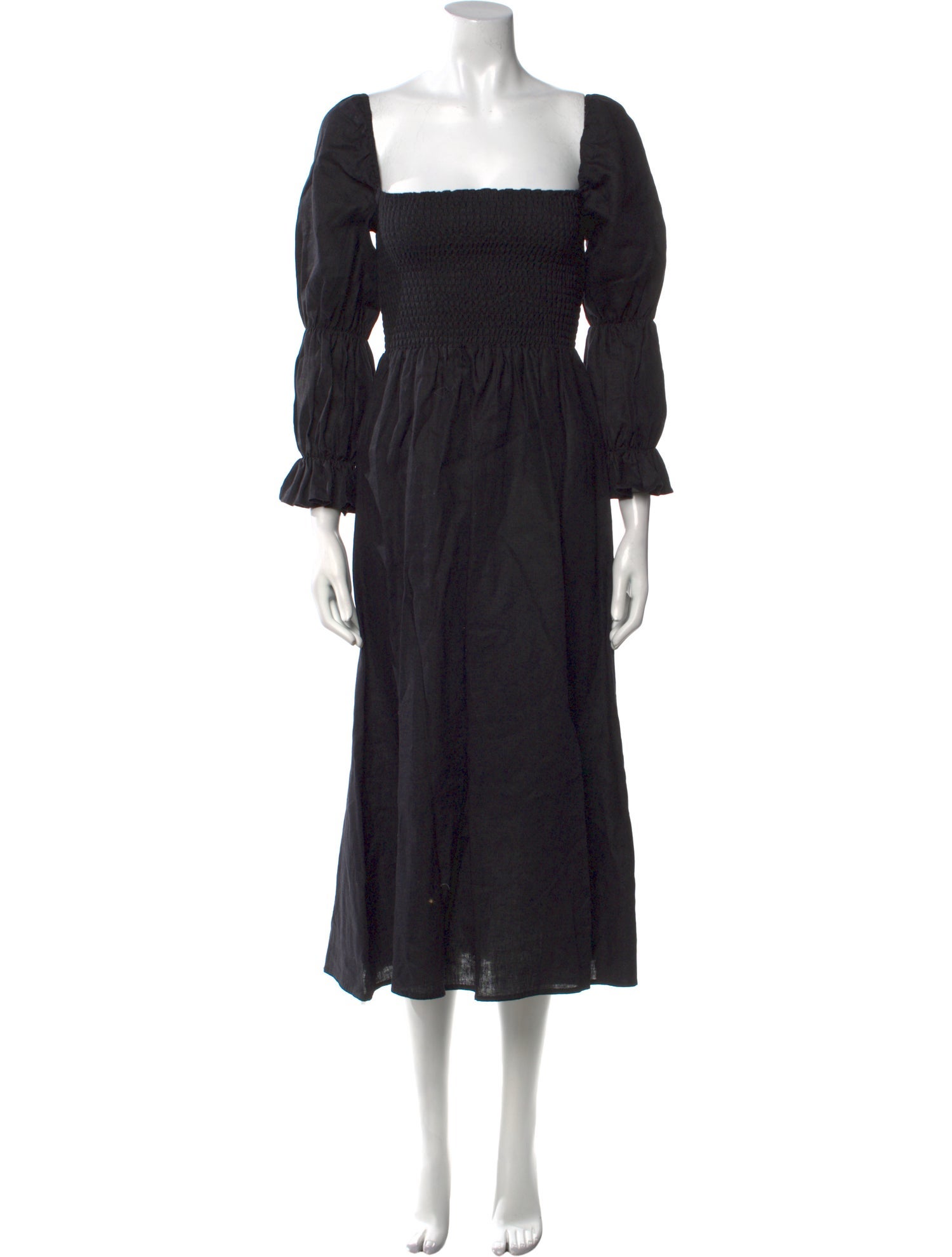 Reformation Linen Midi Length Dress