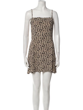 Reformation Floral Print Mini Dress