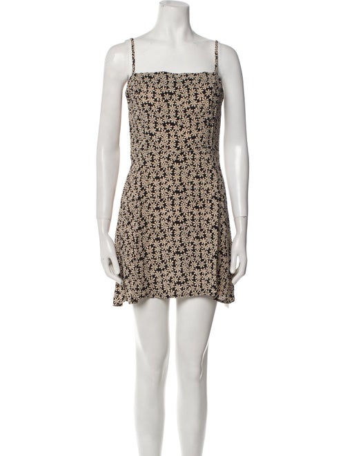 Reformation Floral Print Mini Dress
