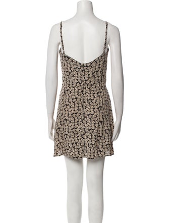 Reformation Floral Print Mini Dress