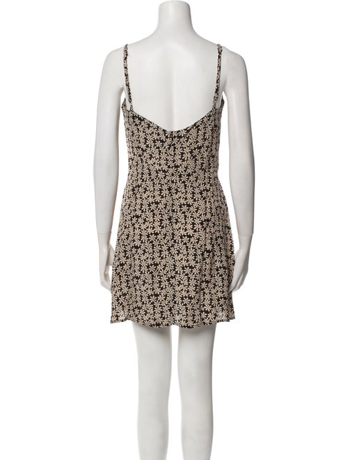 Reformation Floral Print Mini Dress