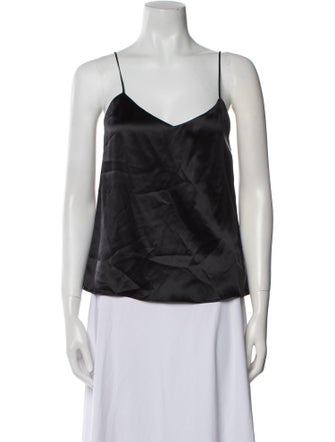 Reformation Silk V-Neck Top