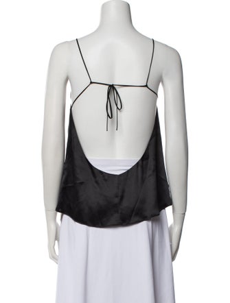 Reformation Silk V-Neck Top