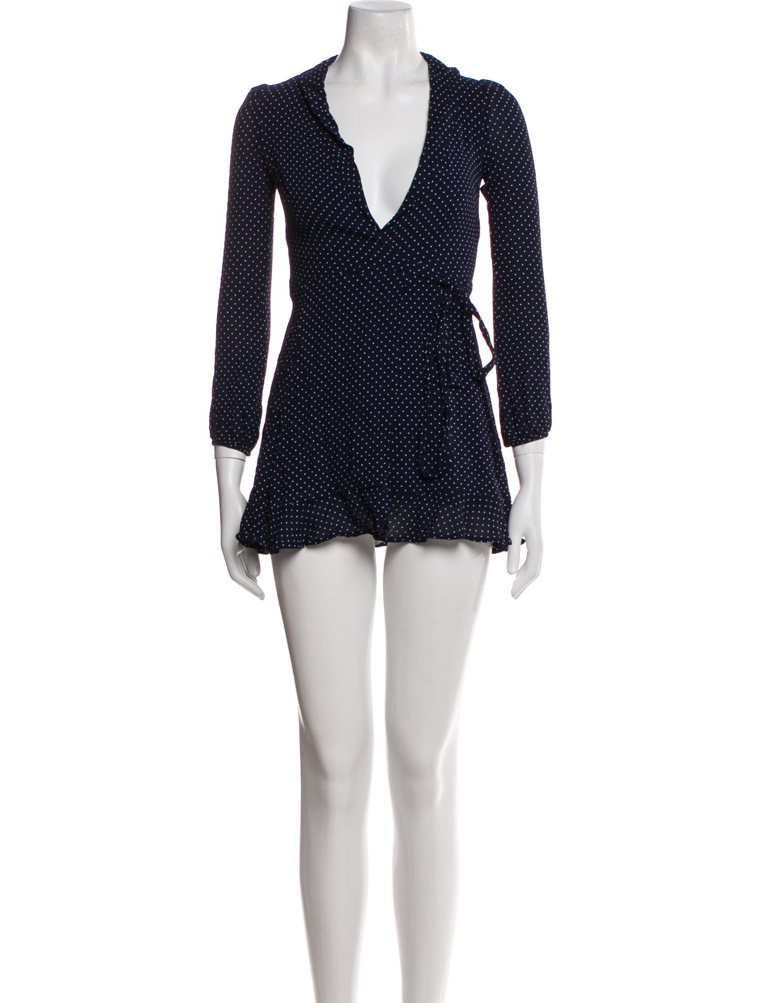 Reformation Polka Dot Print Mini Dress