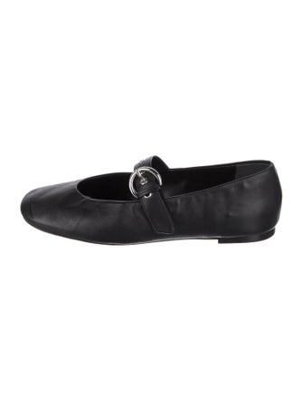 Reformation Leather Mary Jane Flats