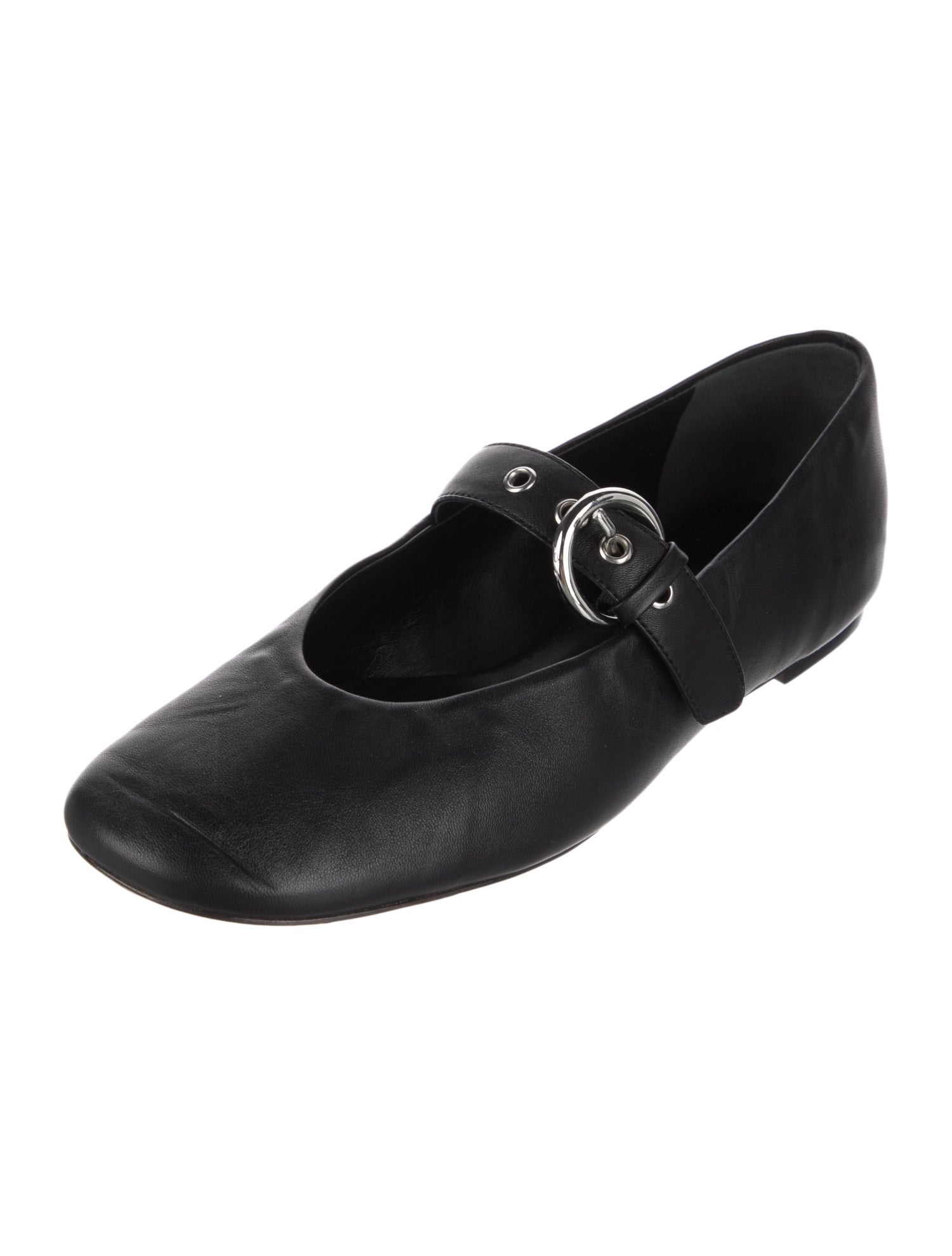 Reformation Leather Mary Jane Flats