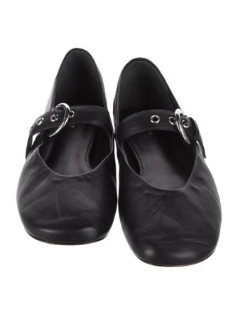 Reformation Leather Mary Jane Flats