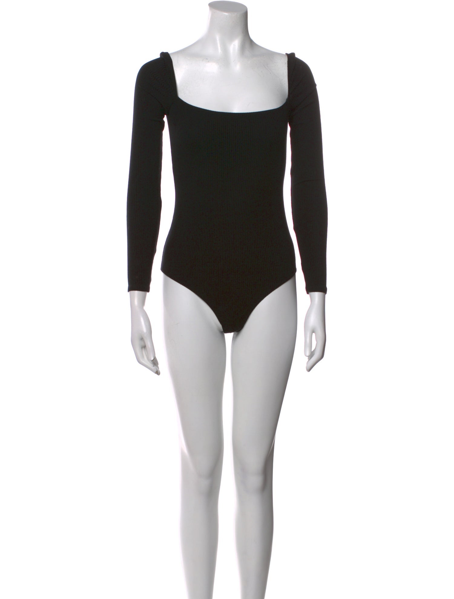 Reformation Square Neckline Long Sleeve Bodysuit