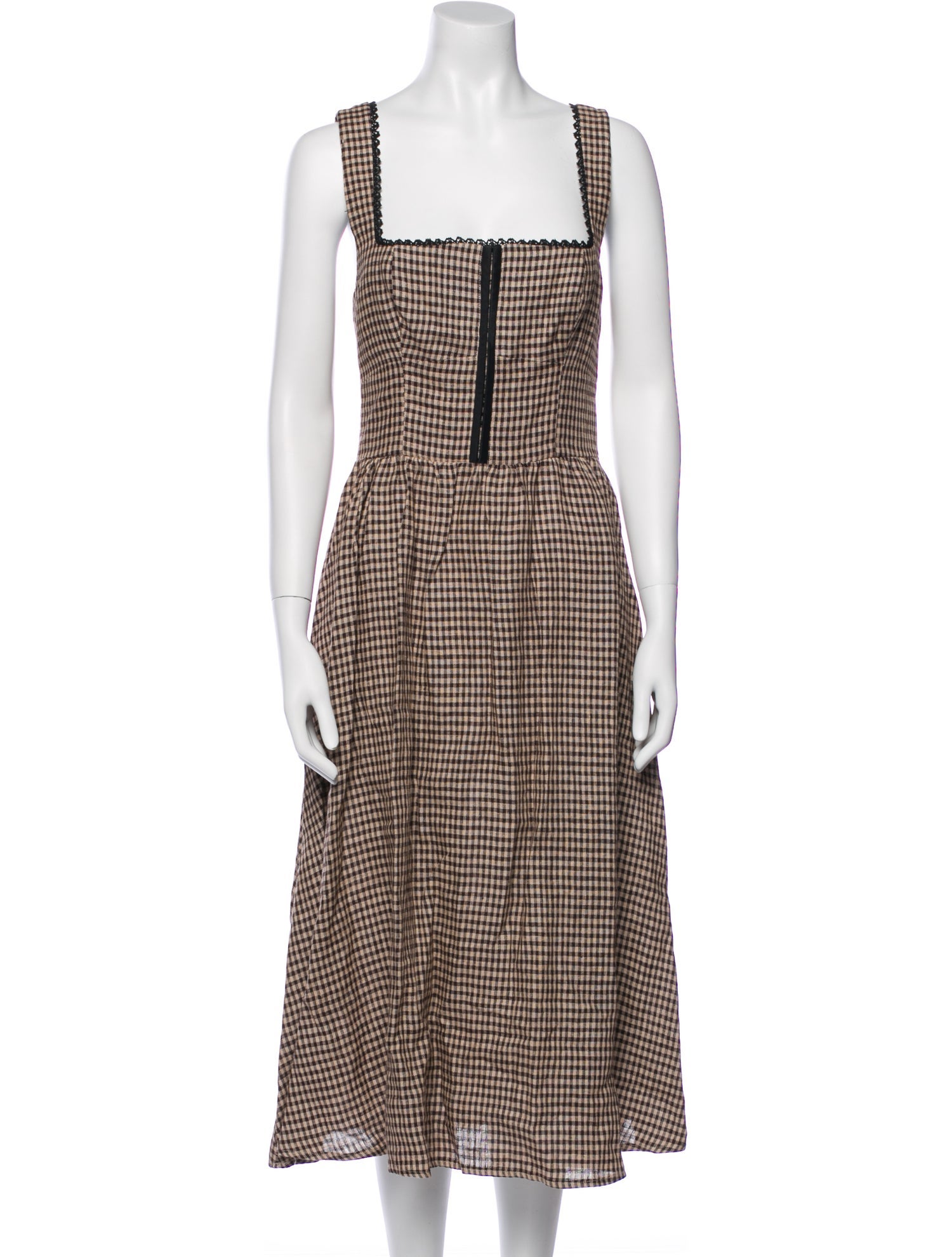 Reformation Linen Midi Length Dress