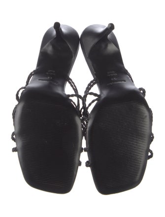 Reformation Leather Braided Accents Slides