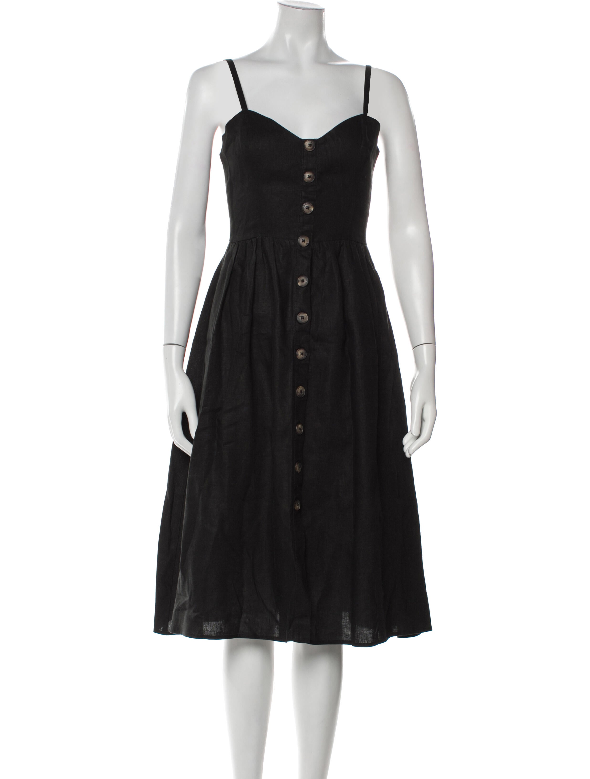 Reformation Linen Midi Length Dress