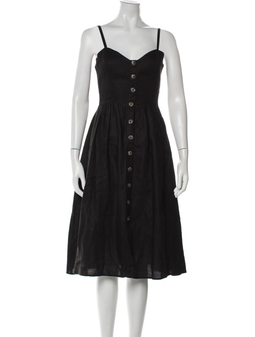 Reformation Linen Midi Length Dress