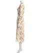 Reformation Floral Print Midi Length Dress