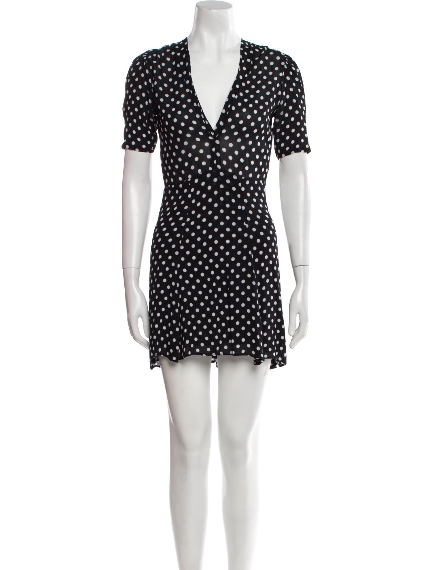 Reformation Polka Dot Print Mini Dress
