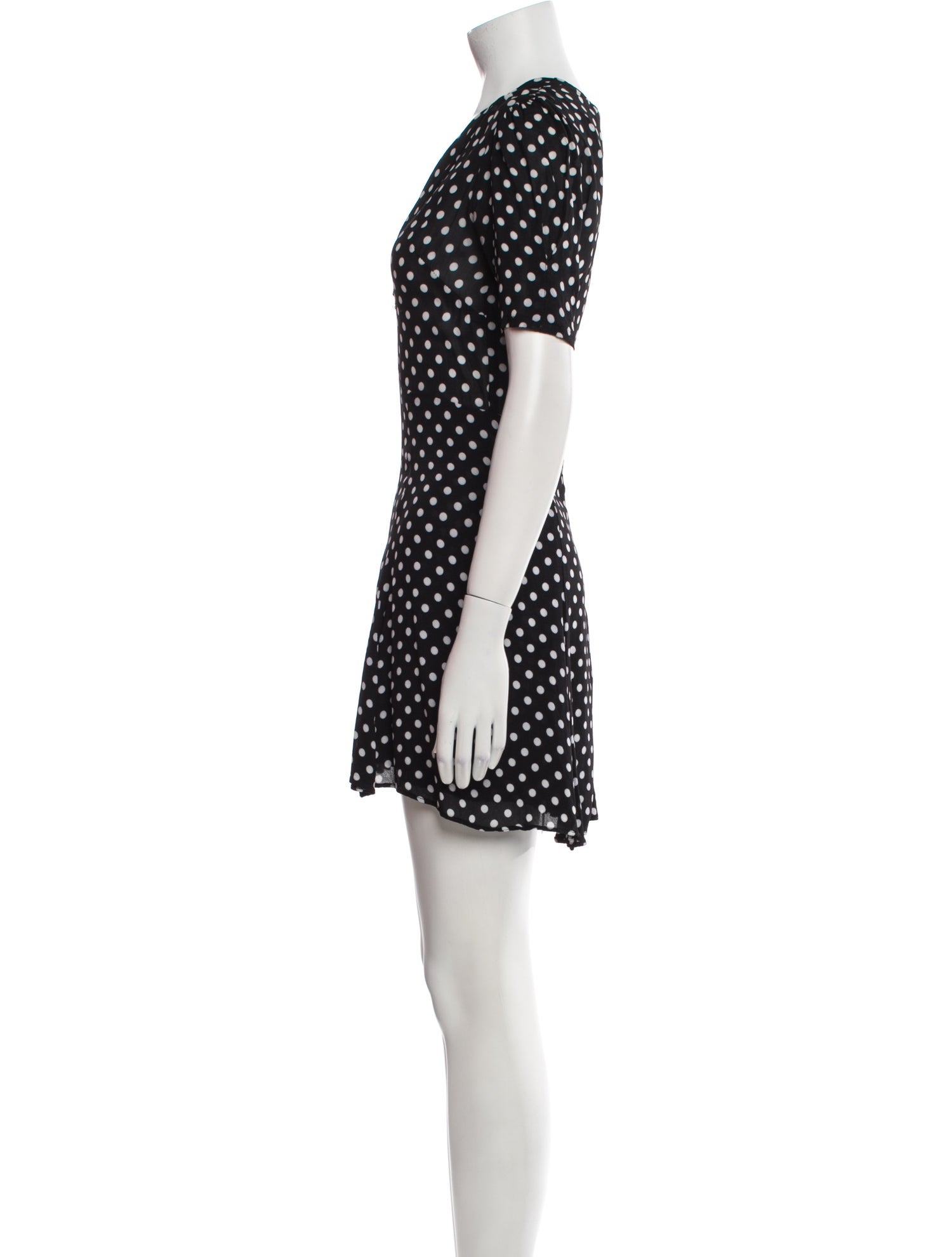 Reformation Polka Dot Print Mini Dress