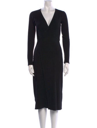 Reformation V-Neck Midi Length Dress