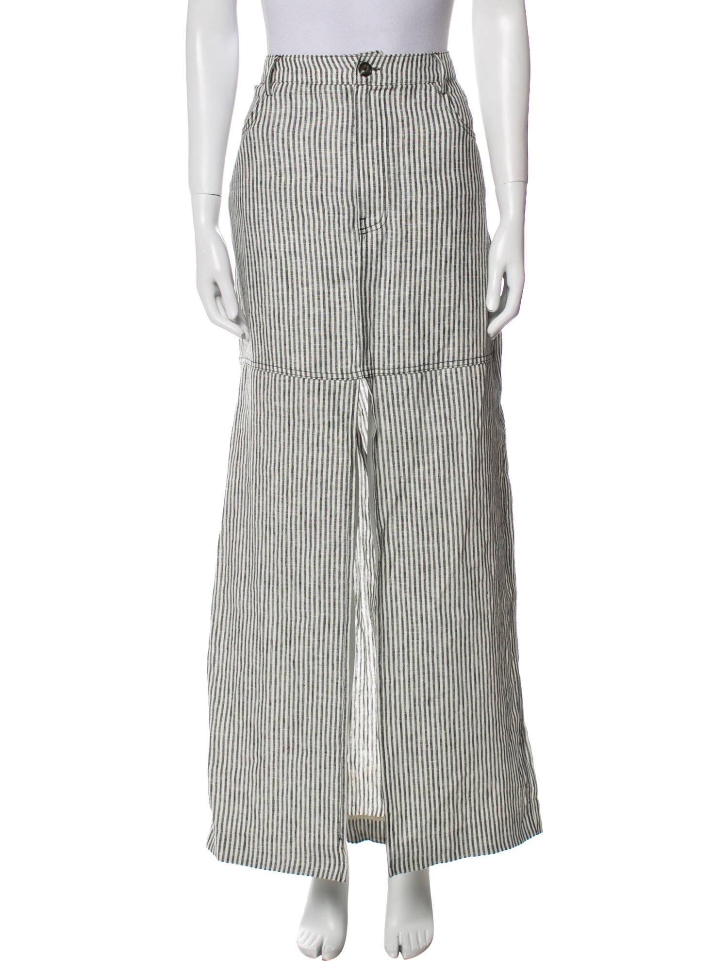 Reformation Striped Long Skirt