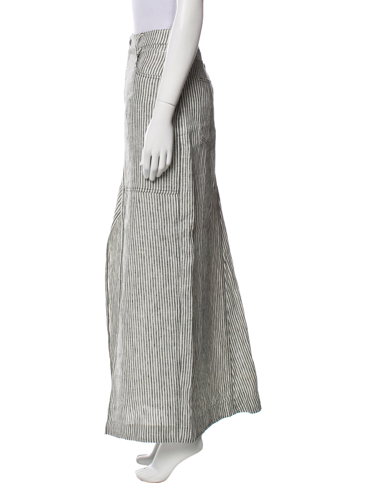 Reformation Striped Long Skirt