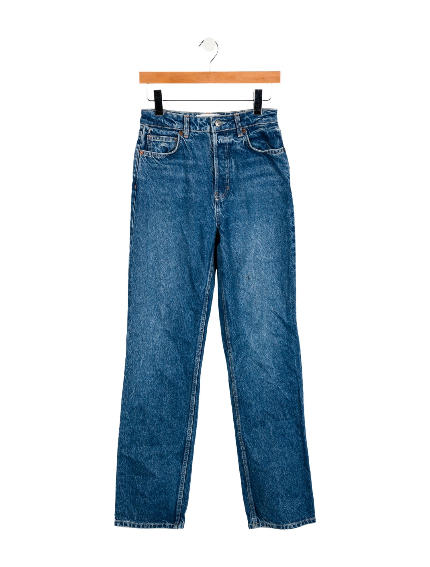 Reformation Mid-Rise Straight Leg Jeans