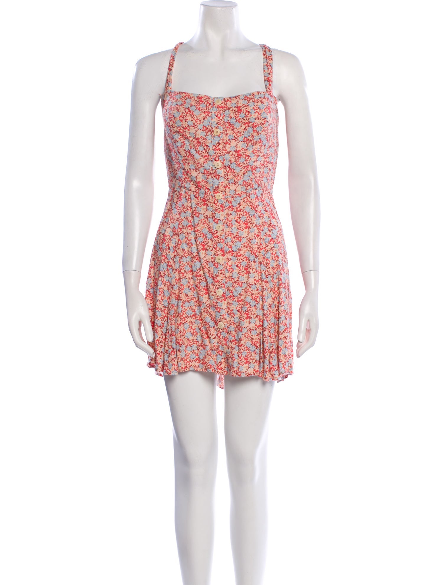 Reformation Floral Print Mini Dress