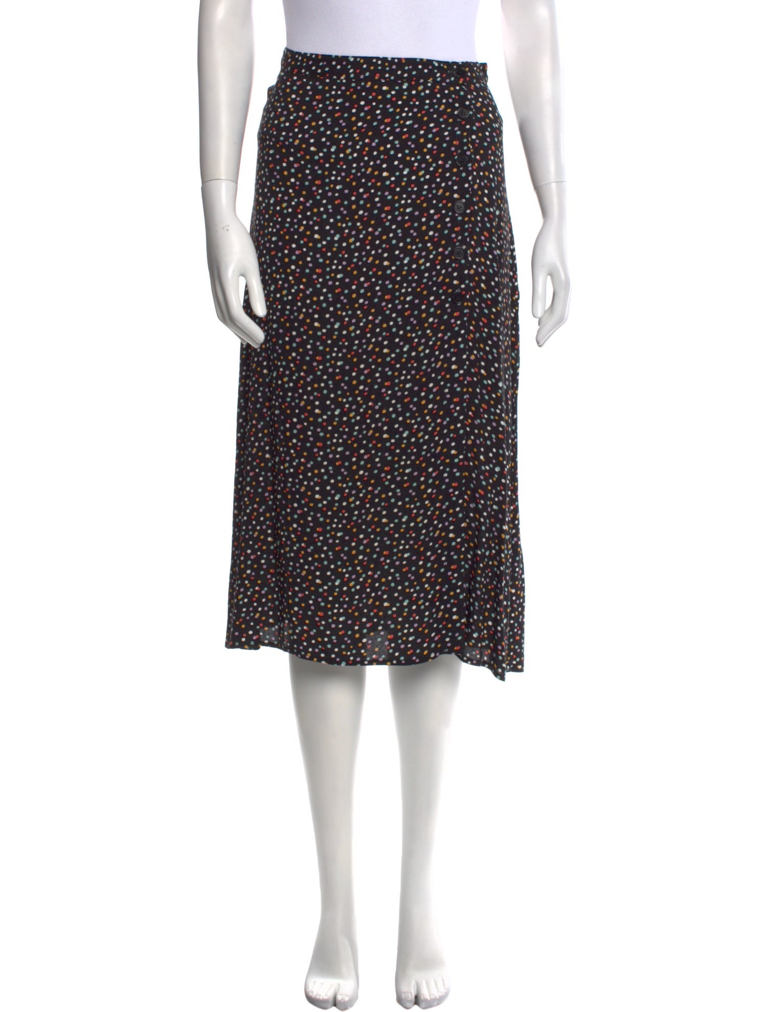 Reformation Polka Dot Print Knee-Length Skirt w/ Tags