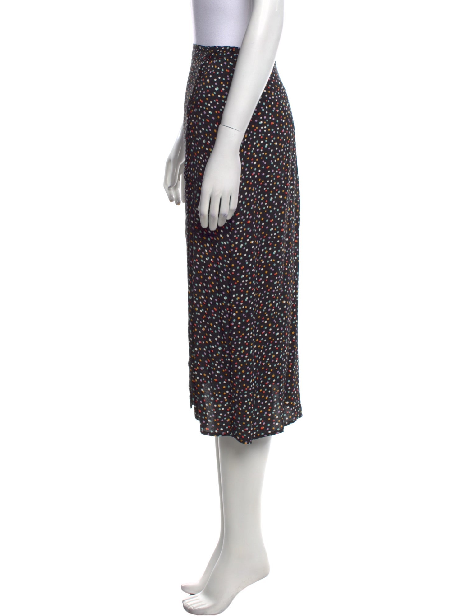 Reformation Polka Dot Print Knee-Length Skirt w/ Tags