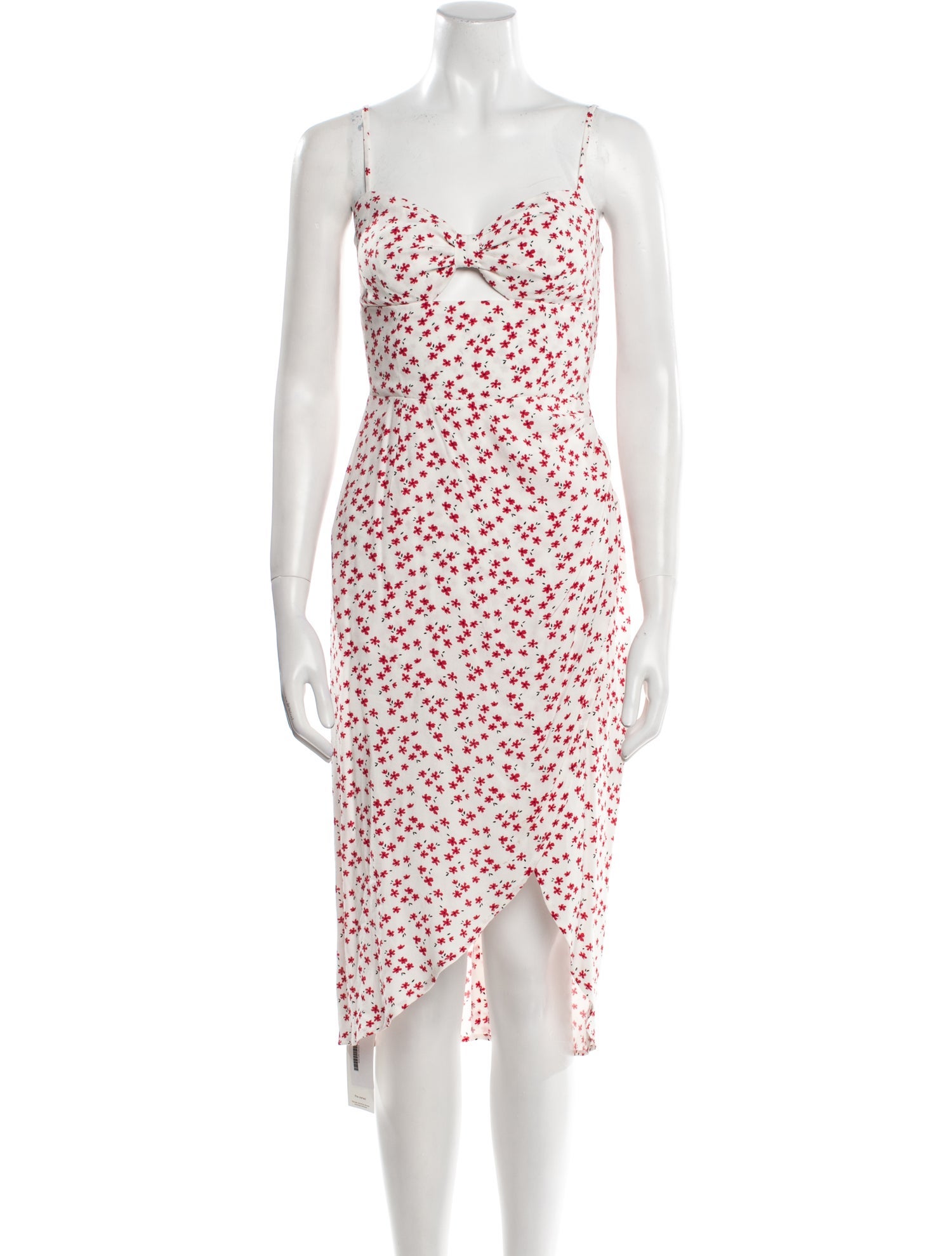 Reformation Floral Print Knee-Length Dress