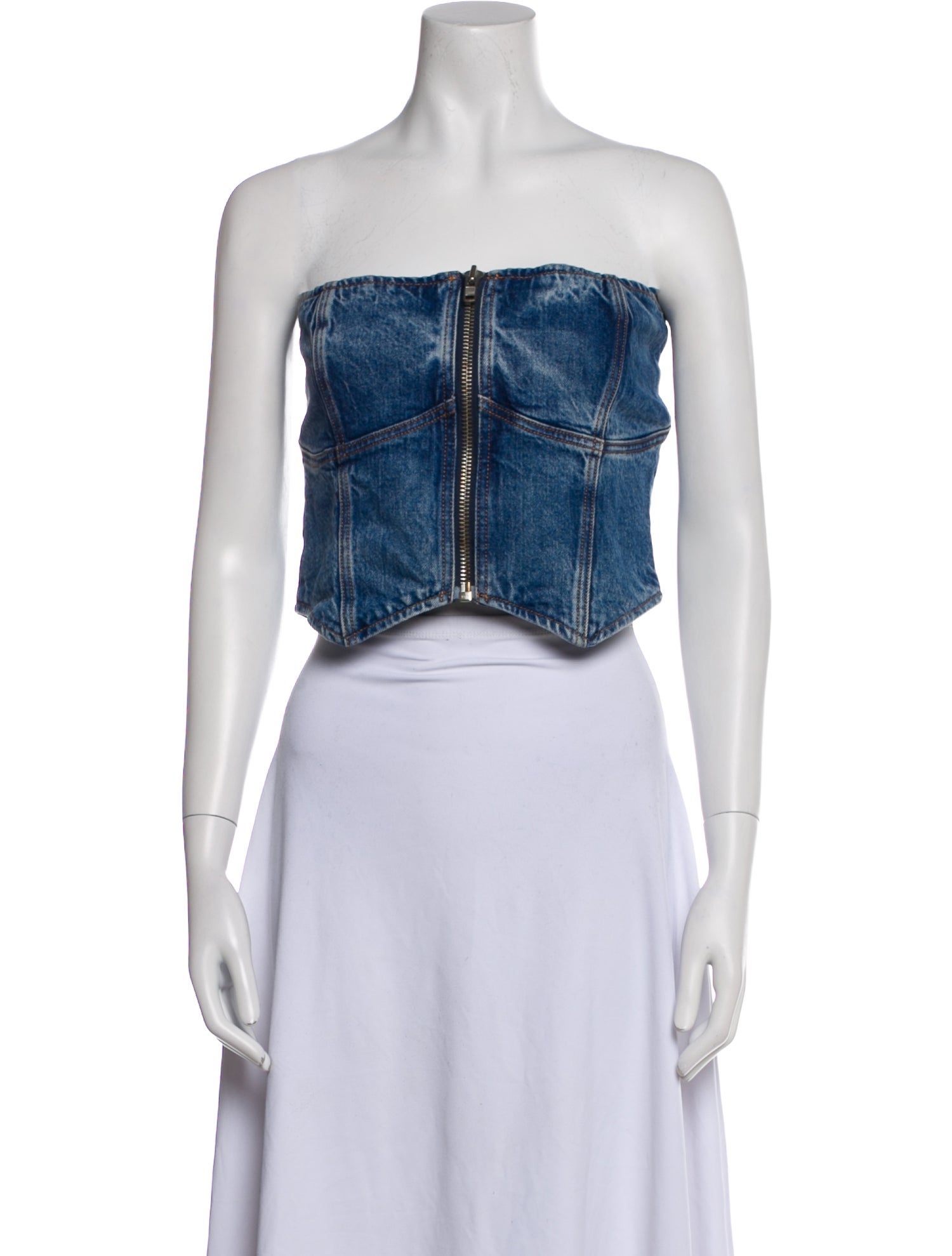 Reformation Strapless Crop Top