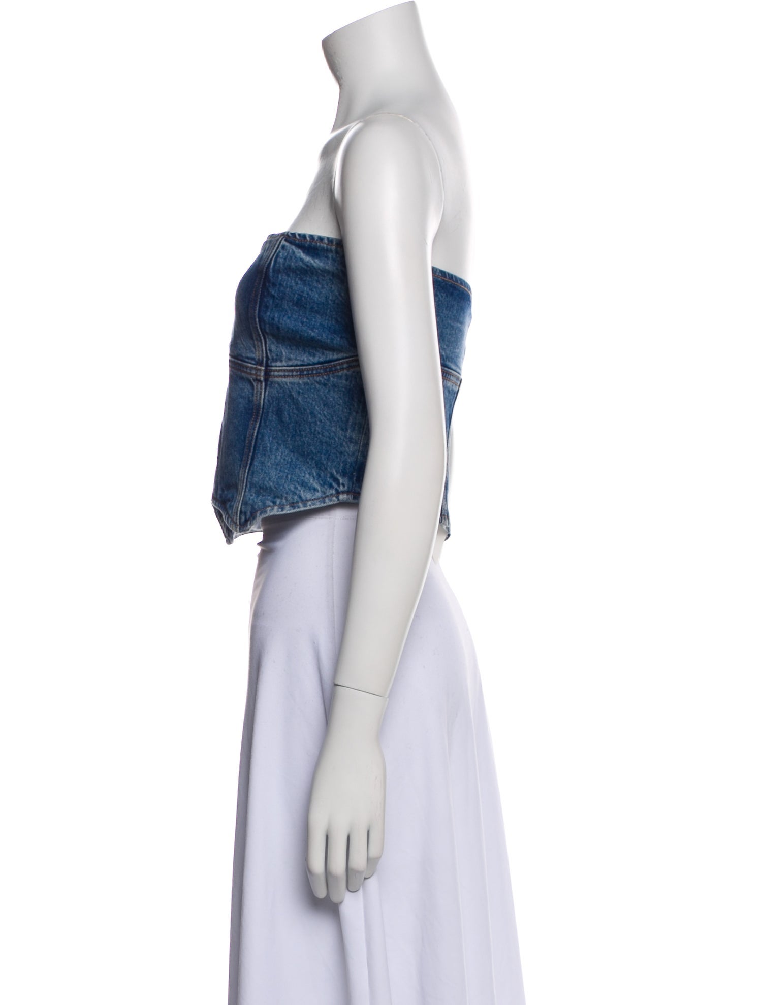 Reformation Strapless Crop Top