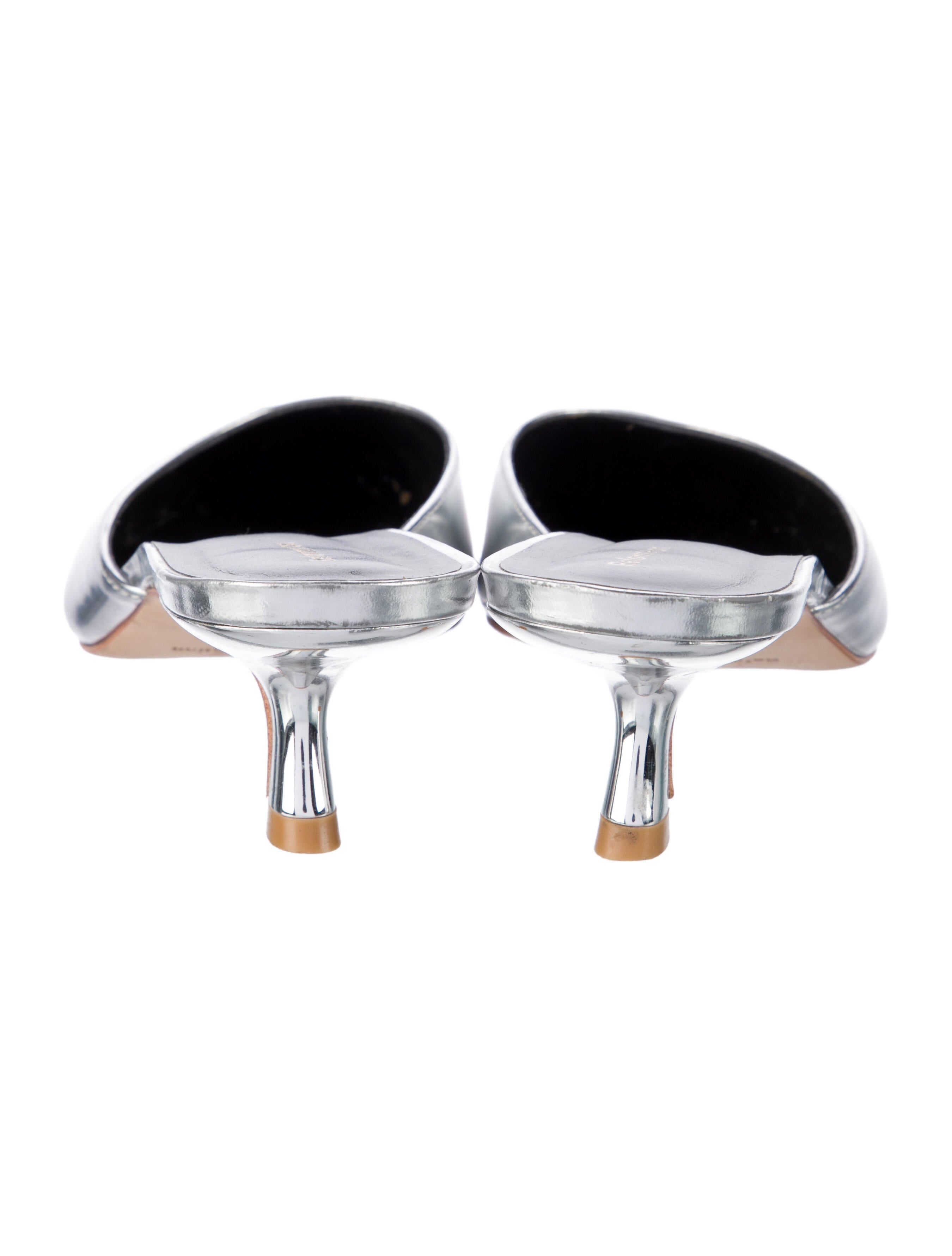 Reformation Patent Leather Mules