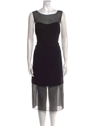 Reformation Bateau Neckline Midi Length Dress