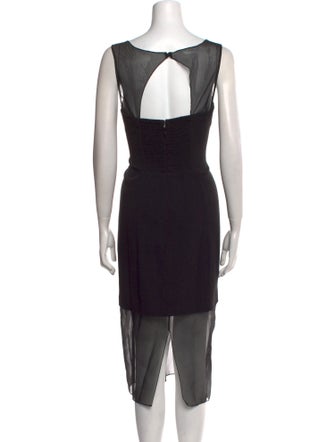 Reformation Bateau Neckline Midi Length Dress